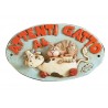 Targhetta Alice Attenti al Gatto