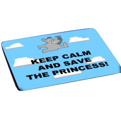 mouse pad gaming KEEP CALM AND SAVE THE PRINCESS