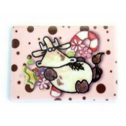 Magneti in Ceramica  "Mucca con Caramelle"